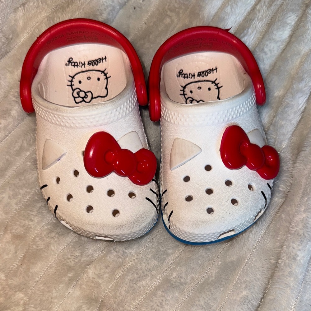 CROCS baby Hello Kitty - White and Red